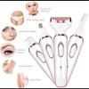 Electric Hair Remover for Women, Women's Shaver, Portable 4-in-1 Razor for Women, Painless Rechargeable Body Shavers Set for Facial Hair, Eyebrows, Underarms Bikini Area view 3