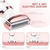 Electric Hair Remover for Women, Women's Shaver, Portable 4-in-1 Razor for Women, Painless Rechargeable Body Shavers Set for Facial Hair, Eyebrows, Underarms Bikini Area view 4
