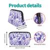 AJLTPA Cosmetic Bag Waterproof Neoprene Zipper Pouch Travel Portable Toiletry Makeup Bags Organizer Case for Women and Girls, Fairytale Forest view 2