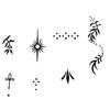 INKPOPO 3 Sheets Temporary Tattoos for Adults - 7-15 Days Long Lasting, Waterproof, Sweatproof & Rub-Proof, Ultra Realistic, No Reflection, No Adhesive, No Residue, Finger Series 129 view 4