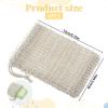 6 Pcs Mesh Exfoliating Soap Bags, 100% Natural Sisal Saver Bag with Drawstring, Beige Mesh Soap Pouch for Message Peeling Bath Shower Scrubber Use (5.12  3.54 Inches) view 2