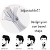 Sasha Square Adjustable Beard Shaper Template For Men- Kit With Flexible Beard Stencils, Barber Pencil & 3 Pcs Foldable Facial Razors, Style Beard As Per Your Face Shape (Beard Shaper - Transparent) view 2