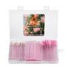 200PCS Disposable Eyelash Extension Kit with Case  Lash Spoolie Brushes, Micro Swabs, Mascara Wands, Lip Brushes for Eyelash Extensions, Tattoo, Lipstick Application(Crystal Pink) view 1