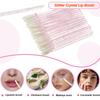 200PCS Disposable Eyelash Extension Kit with Case  Lash Spoolie Brushes, Micro Swabs, Mascara Wands, Lip Brushes for Eyelash Extensions, Tattoo, Lipstick Application(Crystal Pink) view 4