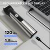 Beard Trimmer for Men  Stainless Steel Electric Razor & Shaver, Cordless Hair Clippers Grooming Kit, IPX7 Waterproof Nose Ear Face Body Trimmer, USB-C Rechargeable with Travel Lock, Gifts for Men view 4