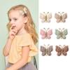 12 Pcs Butterfly Hair Bow Girl, Beige Kid's Cute Hair Clips Barrettes Accessories for Infants Toddlers Baby Kids Fine Hair view 2
