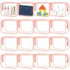 16 Pcs Clear Makeup Bags Bulk, Zipper Clear Toiletry Bags PVC Waterproof Cosmetic Bag Bulk for Women Men Organizing Toiletries Traveling Bathroom(Medium,Pink) view 1
