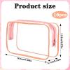 16 Pcs Clear Makeup Bags Bulk, Zipper Clear Toiletry Bags PVC Waterproof Cosmetic Bag Bulk for Women Men Organizing Toiletries Traveling Bathroom(Medium,Pink) view 2