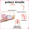 16 Pcs Clear Makeup Bags Bulk, Zipper Clear Toiletry Bags PVC Waterproof Cosmetic Bag Bulk for Women Men Organizing Toiletries Traveling Bathroom(Medium,Pink) view 3