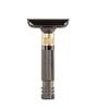 Luxurious and beautifully adjustable double-edged safety razor with 10 platinum-plated stainless steel razor blades, reusable razor kit, eco-friendly, smooth close shave (Glossy Black) view 1