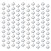 100 Pack 1cm Mini Hair Claw Clips - tiny hair clips - Plastic Mini Hairpins for Women, Girls (White) view 1