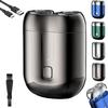 Ozatrox Shaver, Ozatrox 2025 New Upgrade Pocket Shaver USB Mini Shavers, Pocket Size Washable Double Head Electric Razor, Waterproof Shavers (Black) view 1