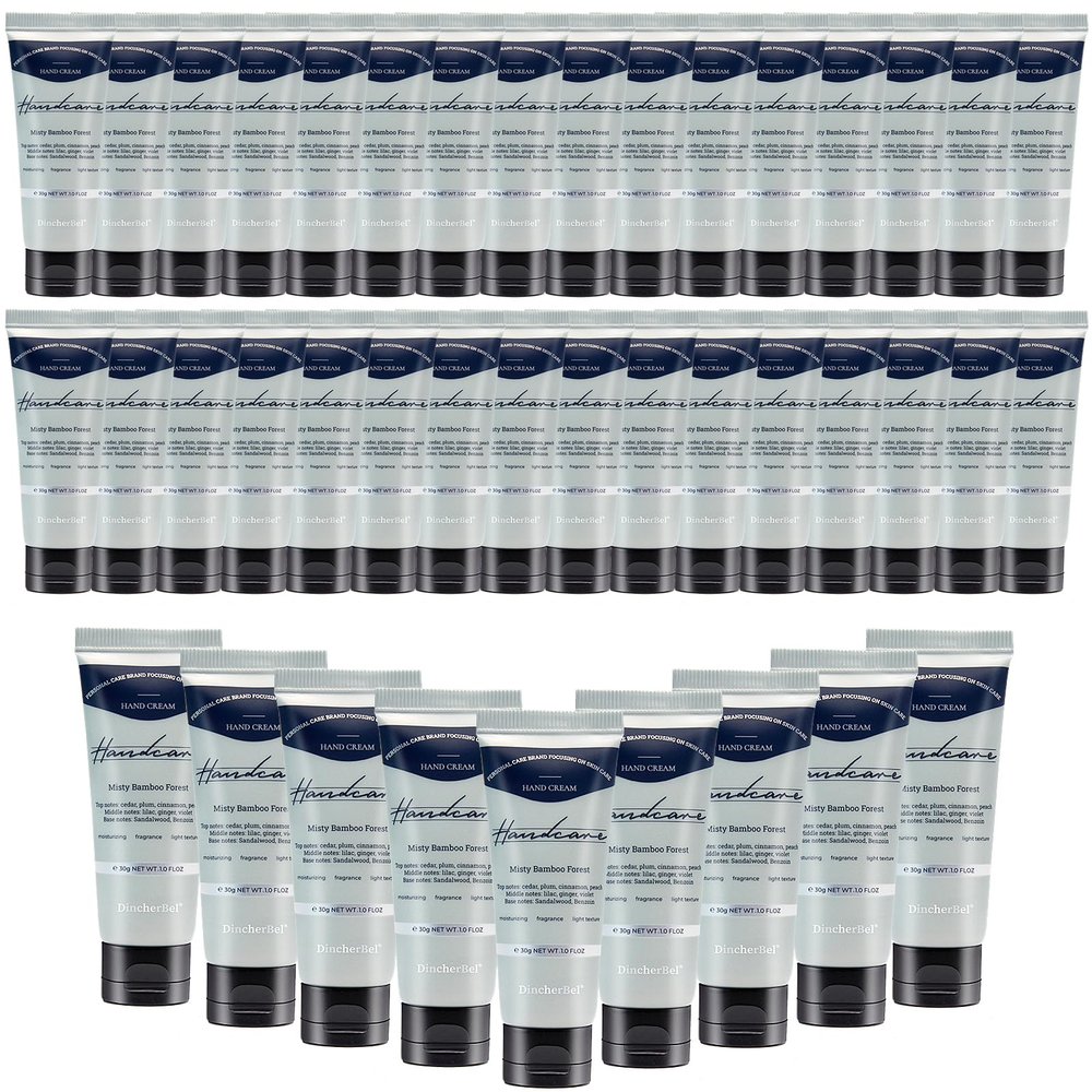 100 Pack Misty Bamboo Forest Hand Cream Bulk - Travel Size Scented Hand Lotion Set for Dry Cracked Hands, Ideal Holiday Gift for Women/Nurse/Bridesmaid/Teacher Appreciation, 1.0 oz/30 ml