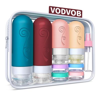 16 Pack Travel Bottles Set for Toiletries, TSA Approved Travel Containers Leak Proof Silicone Squeezable Travel Accessories 2oz 3oz for Shampoo Conditioner Lotion Body Wash (BPA Free) (Multicolored)
