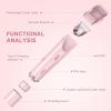 Valentines Day Gifts for Her 2 in 1 Electric Glow Shaver, Portable Bikini Trimmer for Women, Dual Head Rechargeable Electric Razor, IPX7 Waterproof Wet & Dry Use Legs Body Pubic Hair Trimmer for Men view 4