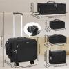 Relavel Rolling Makeup Case Professional Makeup Train Case,Makeup Artist Travel Bag with Wheels,8-in-1 Portable Travel Beauty Trolley Case for Cosmetology Storage(Black) view 2