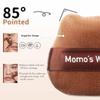3-Pack Short Velour Powder Puffs with 85 Pointed Tip, for Precise Highlighting & All-Over Powder Setting, Dual-Sided Brown Puff for Cake Powder, Compact Foundation & Blush & Storage Case view 3