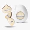 3-Pack Garlic Shape Makeup Puffs, High-Density Rubycell for Oil Control & Full Coverage, Firm PU Leather Backing for Flawless Cream Skin Finish, for Liquid & Cream Makeup & Storage Case view 2