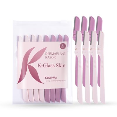 KoDerMa Foldable Dermaplaning Tool Face Razor for Women & Men | Peach Fuzz Remover & Eyebrow Trimmer | Easy Exfoliation | K-Beauty Inspired | Ergonomic Blade Design (8)