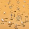 106 PCS Silver Hair Jewelry Clips The Flower Themed for Braids Cuffs Loc Charms Hair Accessories Rings Pendant Metal Jewelry Decoration view 4