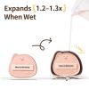 2-Pack Cute Sleepy Pig Makeup Sponge Oxygen-Finish Makeup Sponge for Liquid Foundation & Cream Blush, 85 Angled Tip, Hydrophilic PU for Sheer & Natural Makeup, Buildable Coverage Sponge view 4