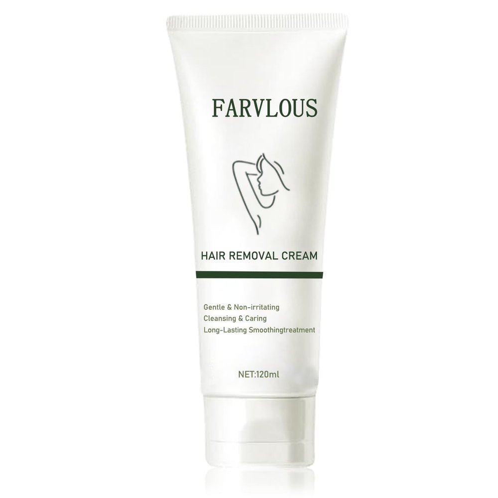 Farvelous Hair Removal Cream for Women, Sensitive Depilatory Cream for Face, Bikini, Arms, Legs, and Underarms, Crema Depiladora Para Mujer, Gentle & Painless Formula (1)
