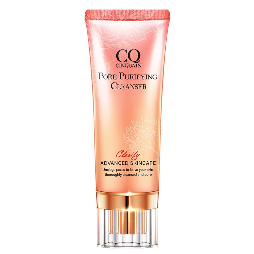CQ Total Pore Purifying Rose Skincare Cleanser: Advanced Blackhead Remover & Radiant Facial Wash
