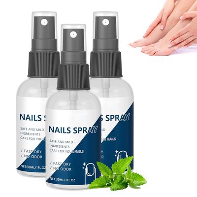 Nails Spray for Nails Care Moisturizer, 2025 New Nail Treatment, Portable Fast Dry Nail Spray, Gentle Nails Strengthening for Home Manicure, Protection for All Nail Types (1 Fl Oz (Pack of 3))