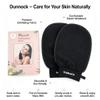 Exfoliating Gloves  2 Pcs | Deep Cleansing & Skin Renewal for Body & Face | Reusable Bath & Shower Mitts Exfoliating Bath Gloves, 2 Pack, Black, Double-Sided (Black) view 2