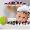 EvolutionUSA 1pc Epic Superhero Bath Bombs for Kids, Super Hero Bath Bomb with Toy Inside, Lush Children Bathbomb, Organic Bathbomb with Surprise Inside, Fizzy Fun Superhero Bath Ball Bath Toy view 3
