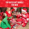Happy Nuts Santas Big Sack - Funny Holiday Gift Box for Men - 4-in-1 Men's Care: Comfort Cream, Hydrating Body Wash, Whole Body Deodorant Stick, Anti-Chafing Powder - Hilarious Gift Basket for Him view 3