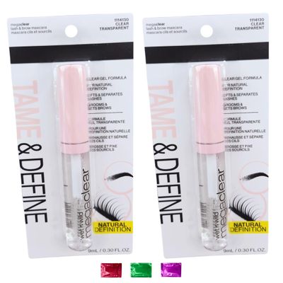 Clear Lash and Brow Mascara Gel 0.30 Fl Oz 2 Pack, Transparent Eyebrow and Eyelash Gel for Natural Look Tame & Define Brows Lifts Lashes with Snoep in Beperkte Oplage