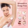 Bikini Trimmer for Women 2-in-1 Electric Razors for Pubic Hair Painless Wet & Dry Use Dual Head Electric Shaver for Women Support 60 Minutes Runtime for Facial Hair Removal & Body & Intimate Areas view 3