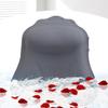 Silicone Bath Pillow for Tub  Ergonomic Bathtub Headrest with Inflatable Air Cushion, Non-Slip Suction Cups & Neck/Back Support  Comfortable Spa Bath Accessory for Relaxation (Grey) view 1