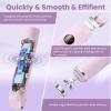 Bikini Trimmer for Women, Upgraded 2-in-1 Electric Razors for Women with 2 Replaced Blades and LED Light, Wet & Dry Use Electric Shaver Support 90 Mins Runtime for Face & Body & Intimate Areas view 3