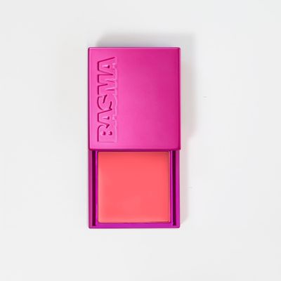 BASMA BEAUTY The Cream Blush, Non-Sticky, Buildable Coverage, Long-Lasting Cheek and Lip Tint with Vitamin E, Aloe Vera, Rosemary Extract, Gluten-Free, Vegan Formula (Pink Yet Coral)