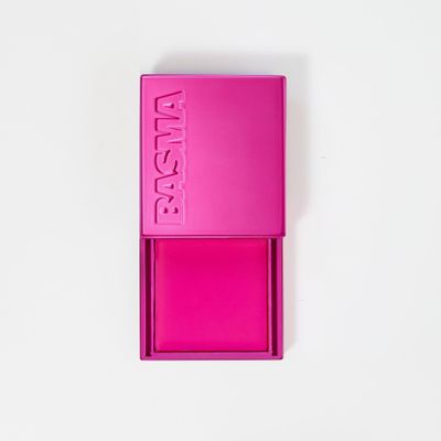 BASMA BEAUTY The Cream Blush, Non-Sticky, Buildable Coverage, Long-Lasting Cheek and Lip Tint with Vitamin E, Aloe Vera, Rosemary Extract, Gluten-Free, Vegan Formula (Fuchsia)