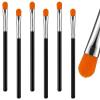 6 Pcs Concealer Brush Under Eye Eyeshadow Applicators Flat Concealer Brush Blending Brushes for Makeup Professional Tools for Applying Cream Liquid Shadows Eye view 1