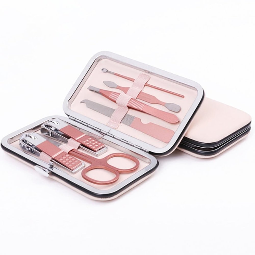 ZUIAI Rose Gold Nail and Foot Clipper Set, Nail Clipper Set, 7-Piece Set