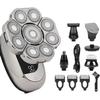 Bald Head Shavers for Men 6 in 1 Upgraded Men's Head Shaver with 9D Rotating Heads IPX6 Waterproof Electric Bald Men Shaver Razors view 1