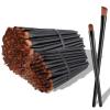 300 Pieces Disposable Makeup Brush Set, Eye Makeup Brush Angled Eyebrow Brushes Bulk Lip Brushes for Women Girls Salon Beauty Cosmetic Make up Tool Esthetician Supplies (Black) view 1