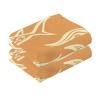 Chinese Pattern Shark Orange Decorative Cloth Facial Towels for face 2 Pcs 28" x 16" Toallas view 2