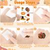 117PCS Thanksgiving Temporary Tattoos for Kids, 9 Sheets Thanksgiving Stickers Turkey Pumpkin Leaves Nuts Patterns, Fall Tattoos Stickers for Harvest Gathering Party Favors Accessories Decorations view 3