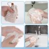 2PCS Soap Saver Bag, Sisal Exfoliating Soap Pouch, Natural Cotton-Linen Exfoliating Net Pouch with Drawstring, Foaming and Drying Exfoliating-Mesh Pouches for Bath and Shower (13x8.5cm, Beige) view 4