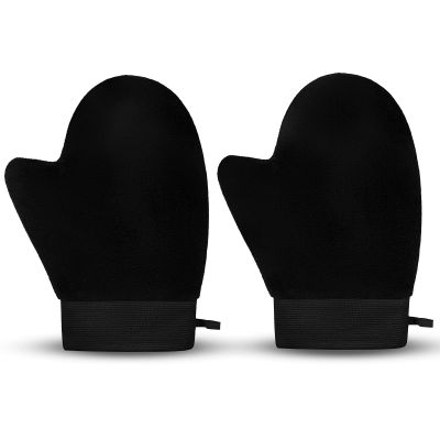 koStamm 2 Pack Self Tanning Mitt - Elastic Wrist Tanning Gloves Prevents Staining, Tanning Mitt Applicator for Tanning Mousse or Lotion