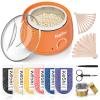 KeShi Waxing Kit, Painless Hair Removal Wax Warmer with 6 Bags Hard WaxBeans for Full Body, Legs, Face, Eyebrows & Bikini Ideal for Both Women & Men(Orange) view 1