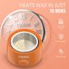KeShi Waxing Kit, Painless Hair Removal Wax Warmer with 6 Bags Hard WaxBeans for Full Body, Legs, Face, Eyebrows & Bikini Ideal for Both Women & Men(Orange) view 4