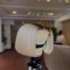 13X6 HD Transparent Lace Front Blonde Bob Straight Wig with Black Root 180% Density Full End Silky Blunt Cut Short Bob Ombre Blonde Wigs Baby Hair Bleached Knots Brazilian Remy Glueless Wig 8Inch view 3