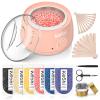 KeShi Waxing Kit, Painless Hair Removal Wax Warmer with 6 Bags Hard WaxBeans for Full Body, Legs, Face, Eyebrows & Bikini Ideal for Both Women & Men(Blush) view 1