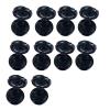 10pcs Rose Design Refillable Lip Balm Jars with Miroor Leak Proof Cosmetic Containers Travel Cosmetic Rack Reusable Makeup Containers, Black, Mass Beauty view 1